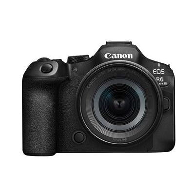 Kit Appareil photo hybride Canon EOS R6 Mark III Noir + Objectif RF 24-105 mm f/4-7.1 IS STM Noir Kit Appareil photo hybride Canon EOS R6 Mark III Noir + Objectif RF 24-105 mm f/4-7.1 IS STM Noir
