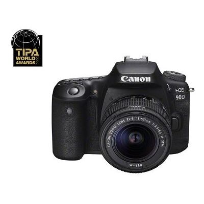 Appareil Photo Reflex Canon EOS 90D + Objectif EF-S 18-55mm f/3.5-5.6 IS STM noir Appareil Photo Reflex Canon EOS 90D + Objectif EF-S 18-55mm f/3.5-5.6 IS STM noir