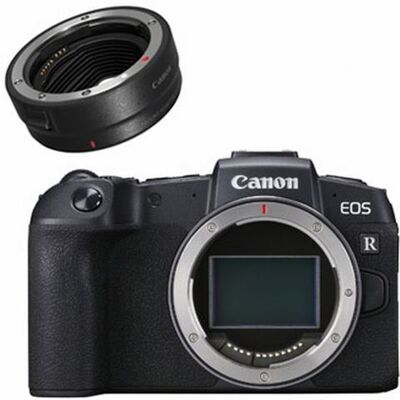 Hybride Canon EOS RP Boîtier nu + Bague d'adaptateur EF-EOS R noir Hybride Canon EOS RP Boîtier nu + Bague d'adaptateur EF-EOS R noir
