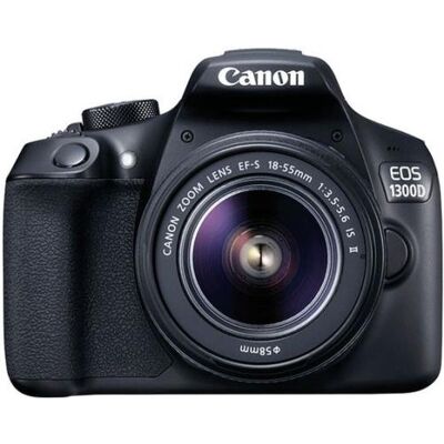 Appareil photo reflex Canon EOS 1300D + Objectif 18-55 mm EF-S IS II Noir Appareil photo reflex Canon EOS 1300D + Objectif 18-55 mm EF-S IS II Noir