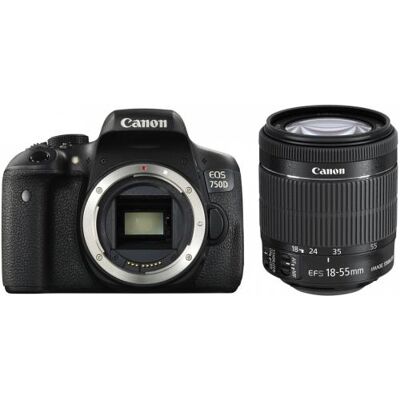 Reflex Canon EOS 750D + Objectif 18-55 mm IS STM Noir Reflex Canon EOS 750D + Objectif 18-55 mm IS STM Noir