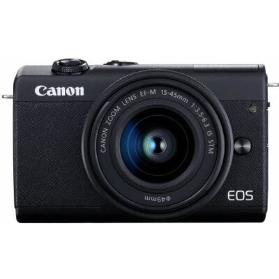 Caméra Numérique 24.1 MP Canon EOS M200 + Objectif EF-M 15 - 45mm + Objectif 55 - 200mm Noir Noir Caméra Numérique 24.1 MP Canon EOS M200 + Objectif EF-M 15 - 45mm + Objectif 55 - 200mm Noir Noir