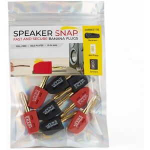 Fiches banane clipsables Speaker Snap - Pack de 8 - Accessoire électronique Fiches banane clipsables Speaker Snap - Pack de 8 - Accessoire électronique