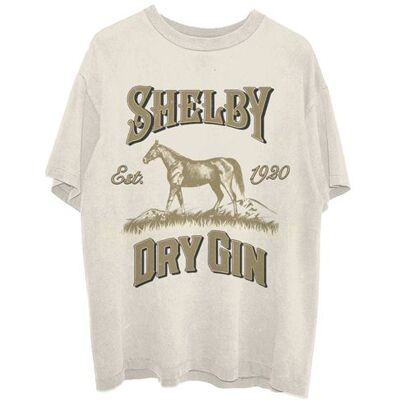 T-SHIRT PEAKY BLINDERS Shelby Dry Gin UNISEXE COULEUR NATURELLE TAILLE : 2XL Blanc Nature T-SHIRT PEAKY BLINDERS Shelby Dry Gin UNISEXE COULEUR NATURELLE TAILLE : 2XL Blanc Nature
