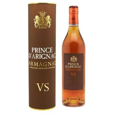 AUCUNE Armagnac vs prince d'arignac 40° 70cl canister AUCUNE Armagnac vs prince d'arignac 40° 70cl canister