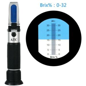 Générique 0-32% Brix sugar wine beer fruit scale refractometer alcohol meter test tool Générique 0-32% Brix sugar wine beer fruit scale refractometer alcohol meter test tool