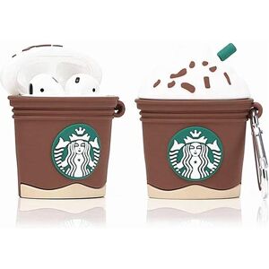 Générique Coque en Silicone Protecteur pour Airpods Apple 1 et 2,Motif Fruits et légumes-Le café Générique Coque en Silicone Protecteur pour Airpods Apple 1 et 2,Motif Fruits et légumes-Le café