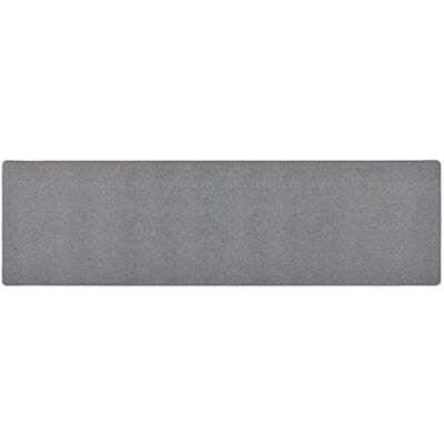 vidaXL Tapis de couloir Gris Foncé 80x300 cm - Tapis de couloir vidaXL Tapis de couloir Gris Foncé 80x300 cm - Tapis de couloir