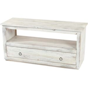 Générique Table basse de salon, meuble bas, commode, 1 tiroir, shabby chic, vintage, blanc Blanc Générique Table basse de salon, meuble bas, commode, 1 tiroir, shabby chic, vintage, blanc Blanc