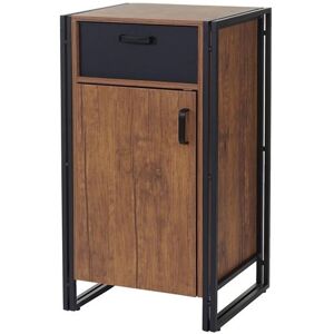 Commode MENDLER HWC-A27, 90x50x43cm, aspect chêne Marron Commode MENDLER HWC-A27, 90x50x43cm, aspect chêne Marron