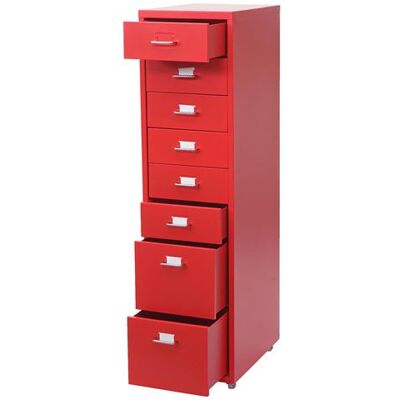 MENDLER Armoire mobile Boston T851 en acier 8 tiroirs MENDLER Armoire mobile Boston T851 en acier 8 tiroirs