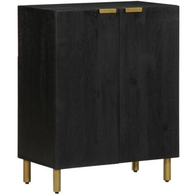 Vidaxl - Aparador de madera de ingeniería negro 60x33x75 cm - Buffet Vidaxl - Aparador de madera de ingeniería negro 60x33x75 cm - Buffet