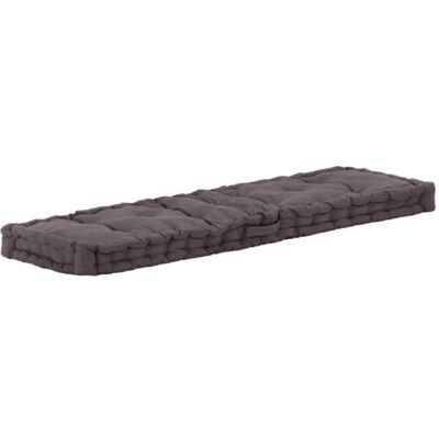Coussin pour Pallet Nnevl - Coton - 120x40x7 cm - Anthracite Coussin pour Pallet Nnevl - Coton - 120x40x7 cm - Anthracite
