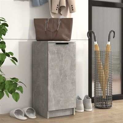 armoire à chaussures gris béton vidaXL Bois 30x35x70 cm - Rangement chaussures armoire à chaussures gris béton vidaXL Bois 30x35x70 cm - Rangement chaussures