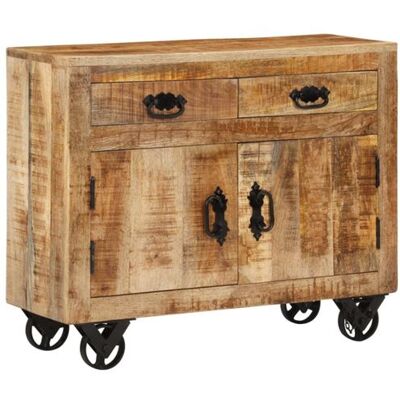 vidaXL Buffet 80x30x65 cm bois de manguier brut massif351689 Marron vidaXL Buffet 80x30x65 cm bois de manguier brut massif351689 Marron