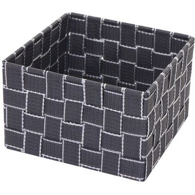 MENDLER - Ensemble de 4 paniers de rangement - 19x19x12cm - Gris MENDLER - Ensemble de 4 paniers de rangement - 19x19x12cm - Gris