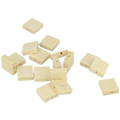 30 perles en bois carrées 15 x 5 mm - Artemio Beige 30 perles en bois carrées 15 x 5 mm - Artemio Beige