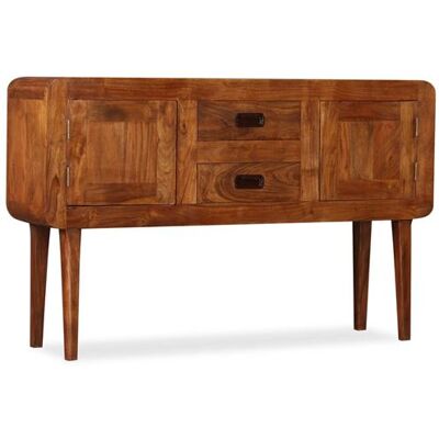 vidaXL Buffet Bois massif avec finition miel 120x30x75 cm Bois vidaXL Buffet Bois massif avec finition miel 120x30x75 cm Bois