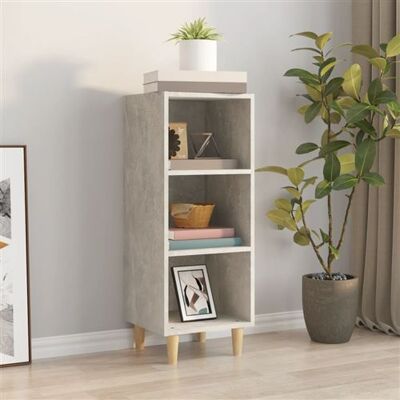 Buffet en bois effet béton gris VIDAXL - 34,5x32,5x90 cm Buffet en bois effet béton gris VIDAXL - 34,5x32,5x90 cm
