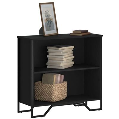 vidaXL Bibliothèque noir 80x31x74,5 cm bois d'ingénierie848619 Noir vidaXL Bibliothèque noir 80x31x74,5 cm bois d'ingénierie848619 Noir