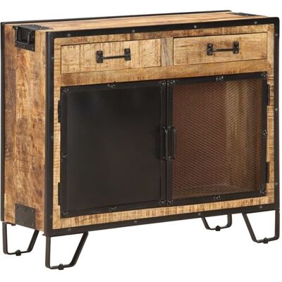 Buffet vidaXL 80x31x71 cm en bois de mangue massif - Rangement industriel Buffet vidaXL 80x31x71 cm en bois de mangue massif - Rangement industriel