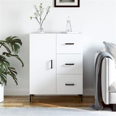 vidaXL Buffet blanc 69,5x34x90 cm bois d'ingénierie827916 Blanc vidaXL Buffet blanc 69,5x34x90 cm bois d'ingénierie827916 Blanc