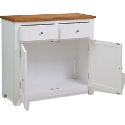 vidaXL - Solid Oak Sideboard - 90x33.5x83 cm - Sideboard vidaXL - Solid Oak Sideboard - 90x33.5x83 cm - Sideboard