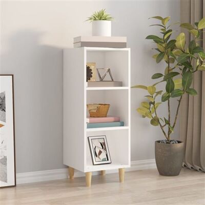 vidaXL Blanc Mueble en bois contreplaqué - Meuble TV vidaXL Blanc Mueble en bois contreplaqué - Meuble TV