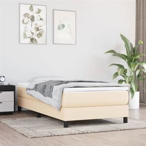 vidaXL Matelas de lit à ressorts ensachés crème 120x190x20 cm Tissu4007146 vidaXL Matelas de lit à ressorts ensachés crème 120x190x20 cm Tissu4007146