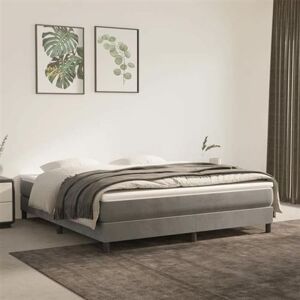 vidaXL Matelas de lit à ressorts ensachés gris clair 160x220x20 cm4016624 vidaXL Matelas de lit à ressorts ensachés gris clair 160x220x20 cm4016624