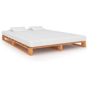 vidaXL Cadre de lit de palette sans matelas 180x200cm bois massif285267 Brun vidaXL Cadre de lit de palette sans matelas 180x200cm bois massif285267 Brun