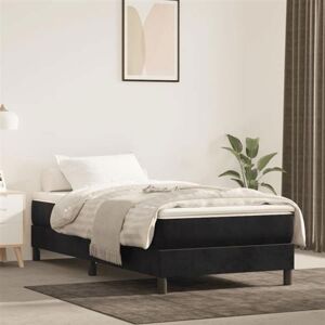 vidaXL Matelas de lit à ressorts ensachés noir 120x190x20 cm velours4007156 vidaXL Matelas de lit à ressorts ensachés noir 120x190x20 cm velours4007156