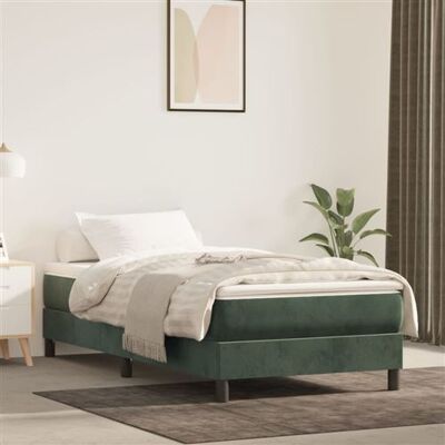 MAISONCHIC Lit simple en velours vert foncé - Lit MAISONCHIC Lit simple en velours vert foncé - Lit