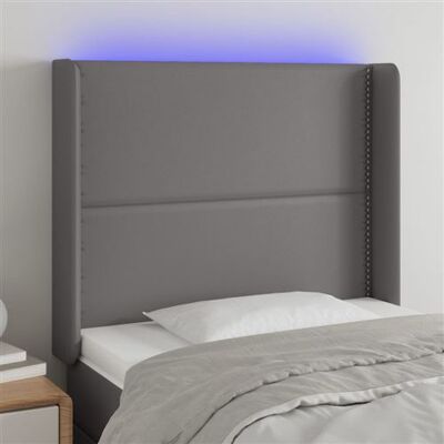Tête de lit LED grise vidaXL avec hauteur réglable Tête de lit LED grise vidaXL avec hauteur réglable