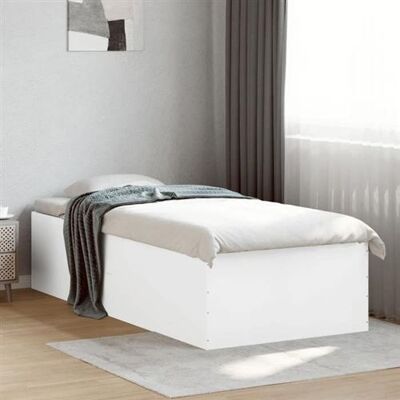 vidaXL Structure de lit blanche 100x200 cm - Structure de lit vidaXL Structure de lit blanche 100x200 cm - Structure de lit