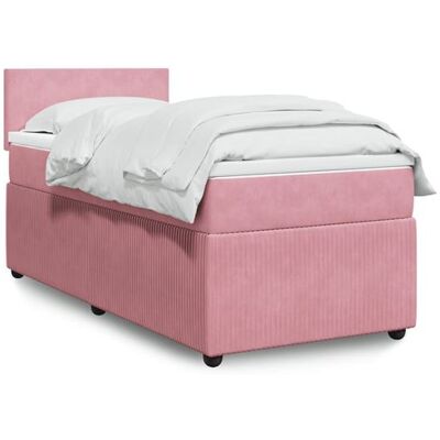 Lit Velours Rose Vidaxl 100x200cm - Lit Lit Velours Rose Vidaxl 100x200cm - Lit