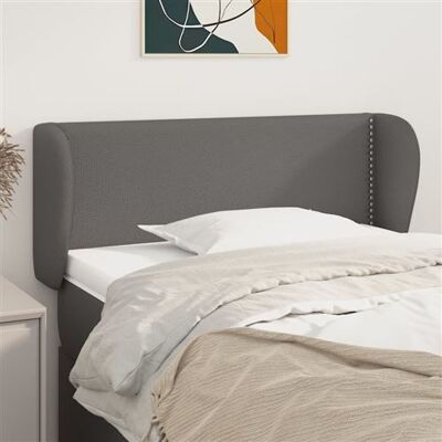 vidaXL Čelo postele s ušima - Tête de lit avec Oreilles - Gris - Tête de lit vidaXL Čelo postele s ušima - Tête de lit avec Oreilles - Gris - Tête de lit