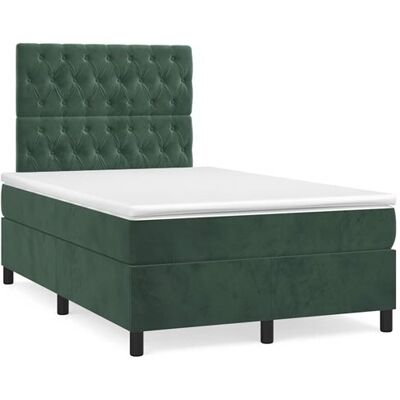 Lit box spring avec matelas vert foncé 120x190 cm - Lit box spring Lit box spring avec matelas vert foncé 120x190 cm - Lit box spring