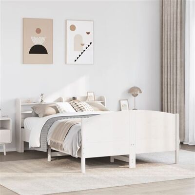 Structure de lit vidaXL 120x200 cm Bois de pin blanc Structure de lit vidaXL 120x200 cm Bois de pin blanc