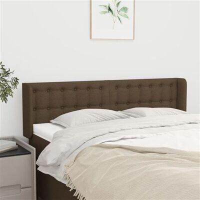 vidaXL Tête de lit avec oreilles Marron Foncé - Headboard vidaXL Tête de lit avec oreilles Marron Foncé - Headboard