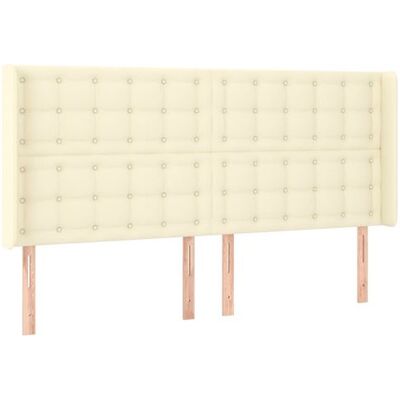 Tête de lit LED Vidaxl, Crème, Hauteur réglable, 203x16x118/128 cm - Tête de lit avec LED Tête de lit LED Vidaxl, Crème, Hauteur réglable, 203x16x118/128 cm - Tête de lit avec LED