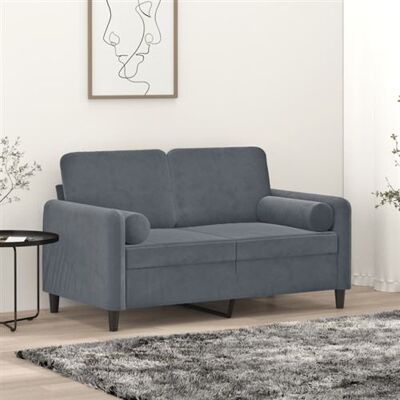 MAISONCHIC Modèle - Canapé velours gris foncé 2 places MAISONCHIC Modèle - Canapé velours gris foncé 2 places