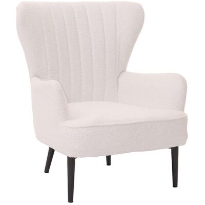 Fauteuil Lounge MENDLER HWC-K37 Tissu rétro vintage Bouclé (600g/m²) Oeko-Tex blanc Blanc Fauteuil Lounge MENDLER HWC-K37 Tissu rétro vintage Bouclé (600g/m²) Oeko-Tex blanc Blanc