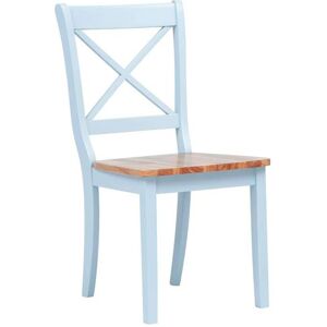 vidaXL Chaises de salle à manger Bois massif caoutchouc gris clair 2 pièces vidaXL Chaises de salle à manger Bois massif caoutchouc gris clair 2 pièces