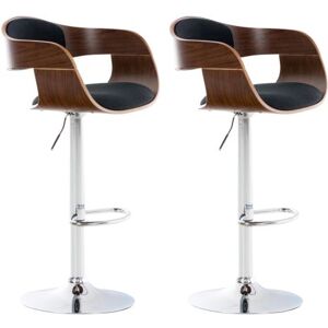 Tabouret de bar CLP Kingston - Hauteur réglable, pivotant 360° - Noir Tabouret de bar CLP Kingston - Hauteur réglable, pivotant 360° - Noir