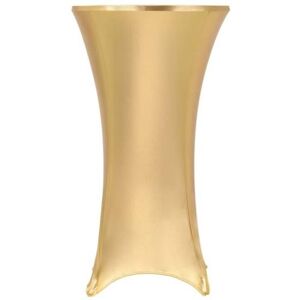 Housse de table extensible dorée 70cm - Protection évènement Housse de table extensible dorée 70cm - Protection évènement