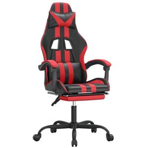 chaise gaming vidaXL - réglable en hauteur et inclinable - noir/rouge chaise gaming vidaXL - réglable en hauteur et inclinable - noir/rouge