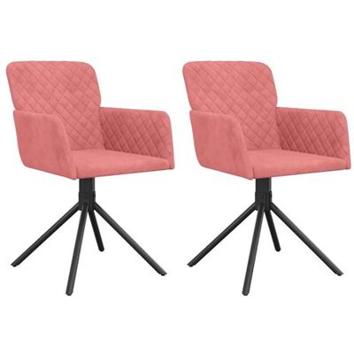Maisonchic Modèle - Chaises de salle à manger pivotantes rose en velours - Chaises de salle à manger Maisonchic Modèle - Chaises de salle à manger pivotantes rose en velours - Chaises de salle à manger