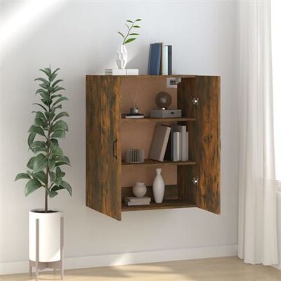 Meuble Murale en Chêne Fumé - Rangement en Bois Meuble Murale en Chêne Fumé - Rangement en Bois