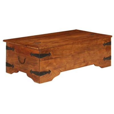 vidaXL Table basse en bois d'acacia massif finition miel - Table de salon vidaXL Table basse en bois d'acacia massif finition miel - Table de salon